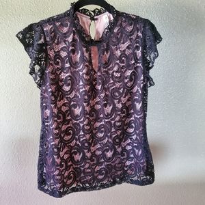 Black Lacy Blouse